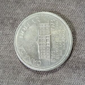 Vintage Canada PEI Centennial Commemorative "Silver" Dollar 1973 G